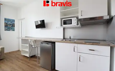 Pronájem bytu 1+kk 17 m², Chaloupky, Popůvky, okres Brno-venkov