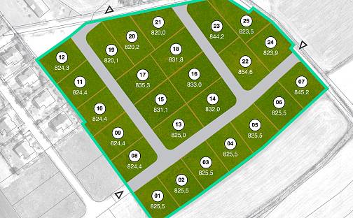 Prodej pole 24 088 m², Kly - Záboří, okres Mělník