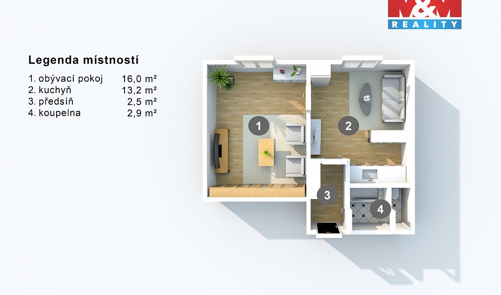 Pronájem bytu 1+1 32 m², Ústí nad Labem – náhled fotky 10