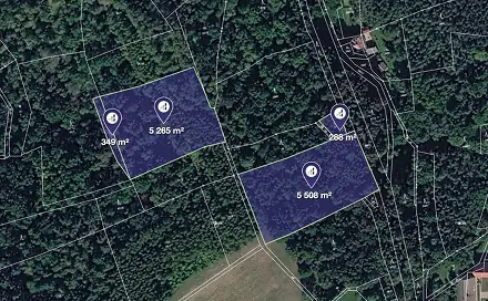 Prodej lesa 11 410 m², Úštěk, okres Litoměřice