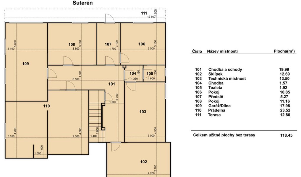 Prodej domu 170 m² s pozemkem 551 m², Miroslav – náhled fotky 49