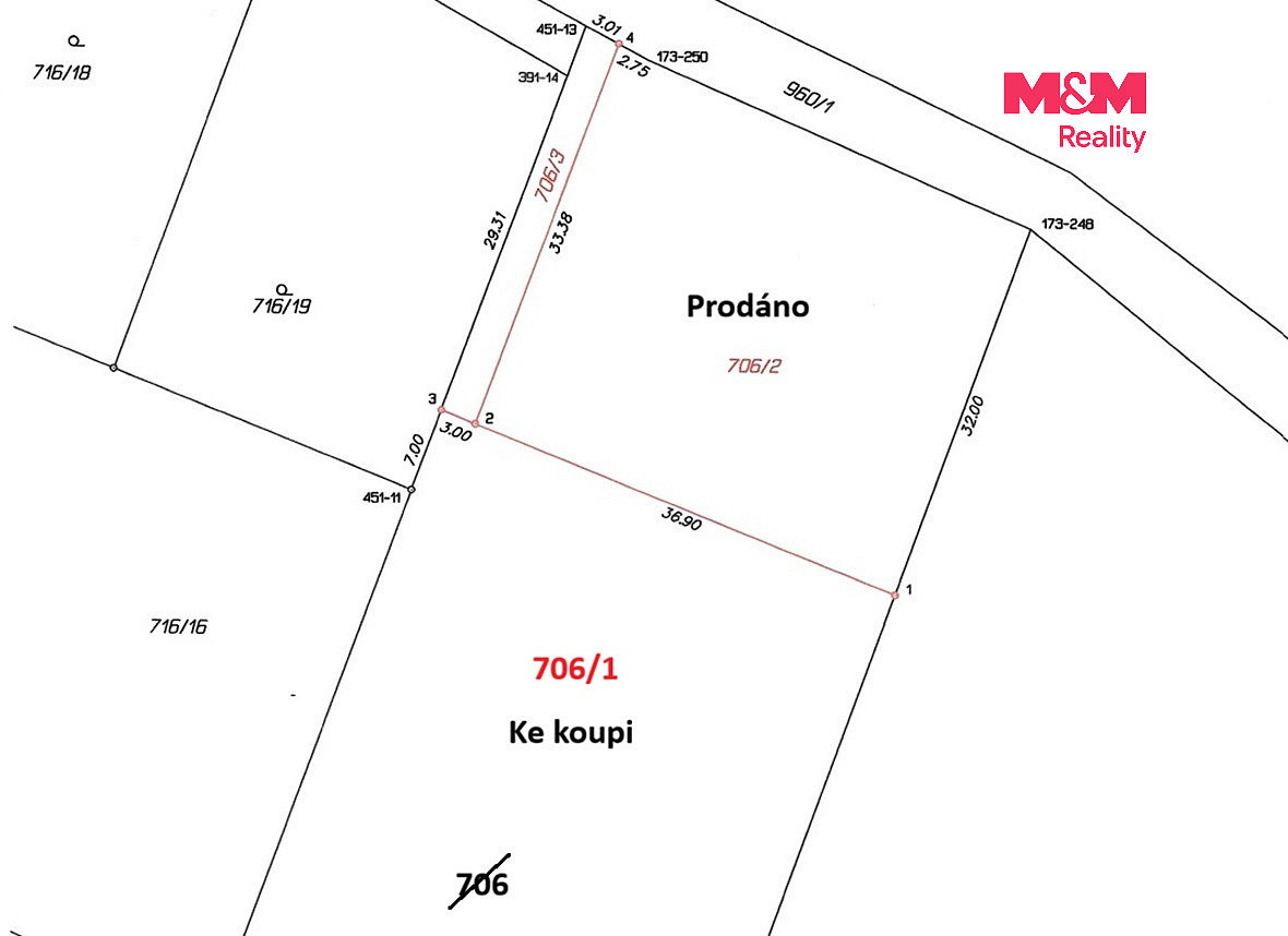 Prodej stavebního pozemku 1 000 m² — photo 3