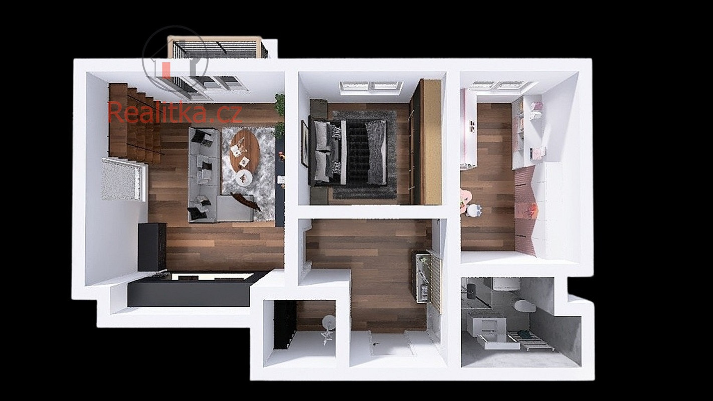 Prodej bytu 3+kk 60 m² – pohled 4