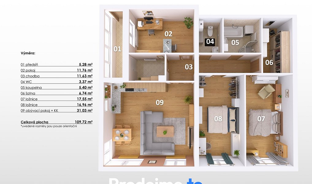 Prodej bytu 4+kk 110 m², Znojmo – náhled fotky 29