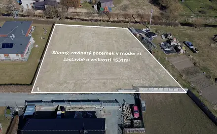 Prodej stavebního pozemku 1 531 m², Uničov - Renoty, okres Olomouc