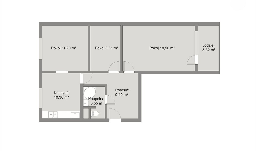 Prodej bytu 3+kk 68 m², Praha – náhled fotky 15