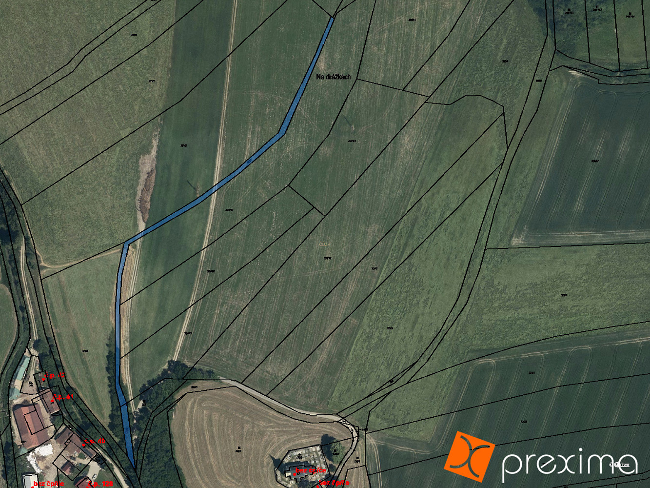 Prodej pole 305 m², Slatina