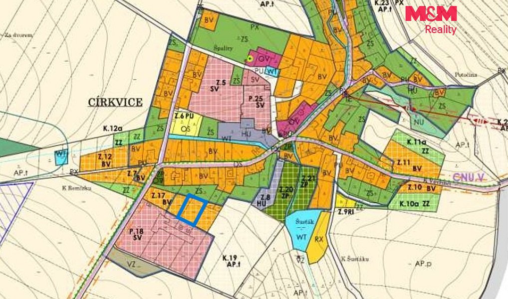 Prodej stavebního pozemku 1 506 m², Církvice – náhled fotky 4