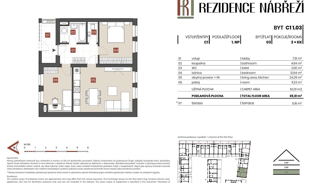 Prodej bytu 3+kk 62 m², Brandýs nad Labem-Stará Boleslav – náhled fotky 2