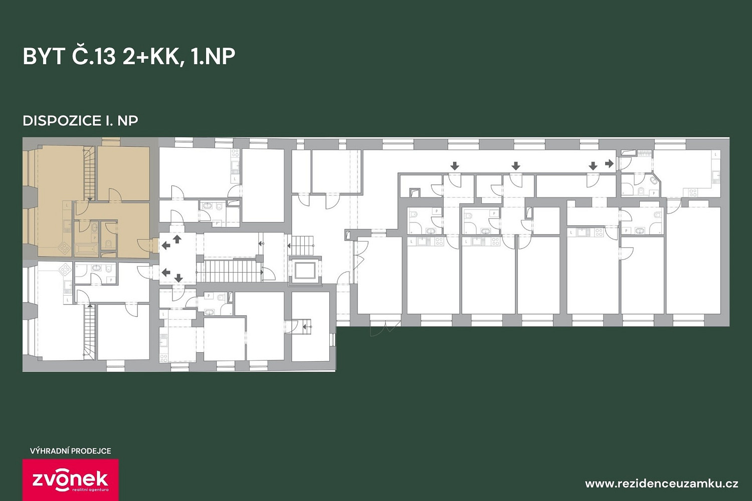 Prodej bytu 2+kk 70 m² – fotografie 3