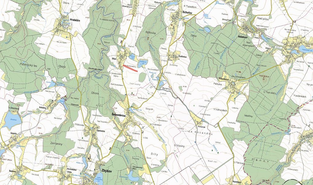 Prodej pole 11 369 m², Zbýšov – náhled fotky 2