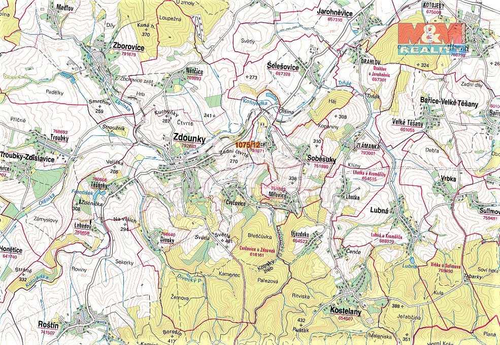Prodej pozemku 291 m² – pohled 2