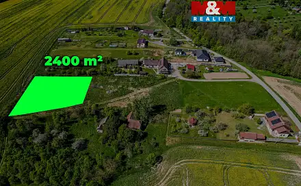 Prodej stavebního pozemku 2 400 m², Halenkovice, okres Zlín