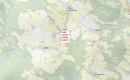 Dražba pozemku 18 908 m², Jedlí