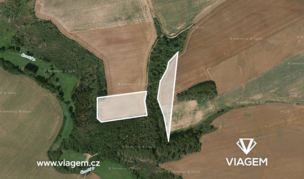 Prodej pole 1 011 m², Šípy – fotka 1 z 5