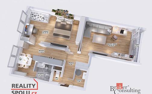 Prodej bytu 2+1 65 m²