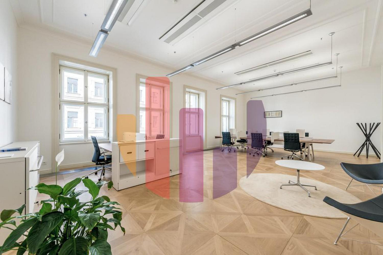 Kancelářské prostory, 344,00 m², Jindřišská, Myhive Jindřišská – pohled 4