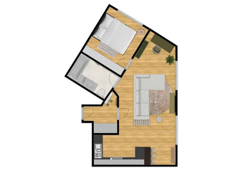 Prodej bytu 2+kk 45 m² – fotografie 2