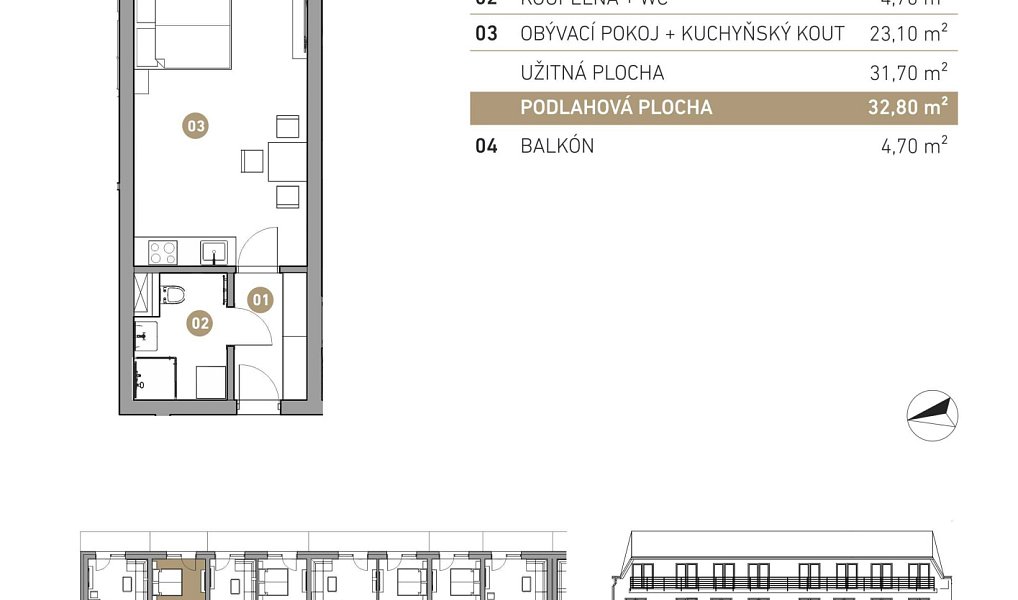 Prodej bytu 1+kk 37 m², Velká Bíteš – náhled fotky 8