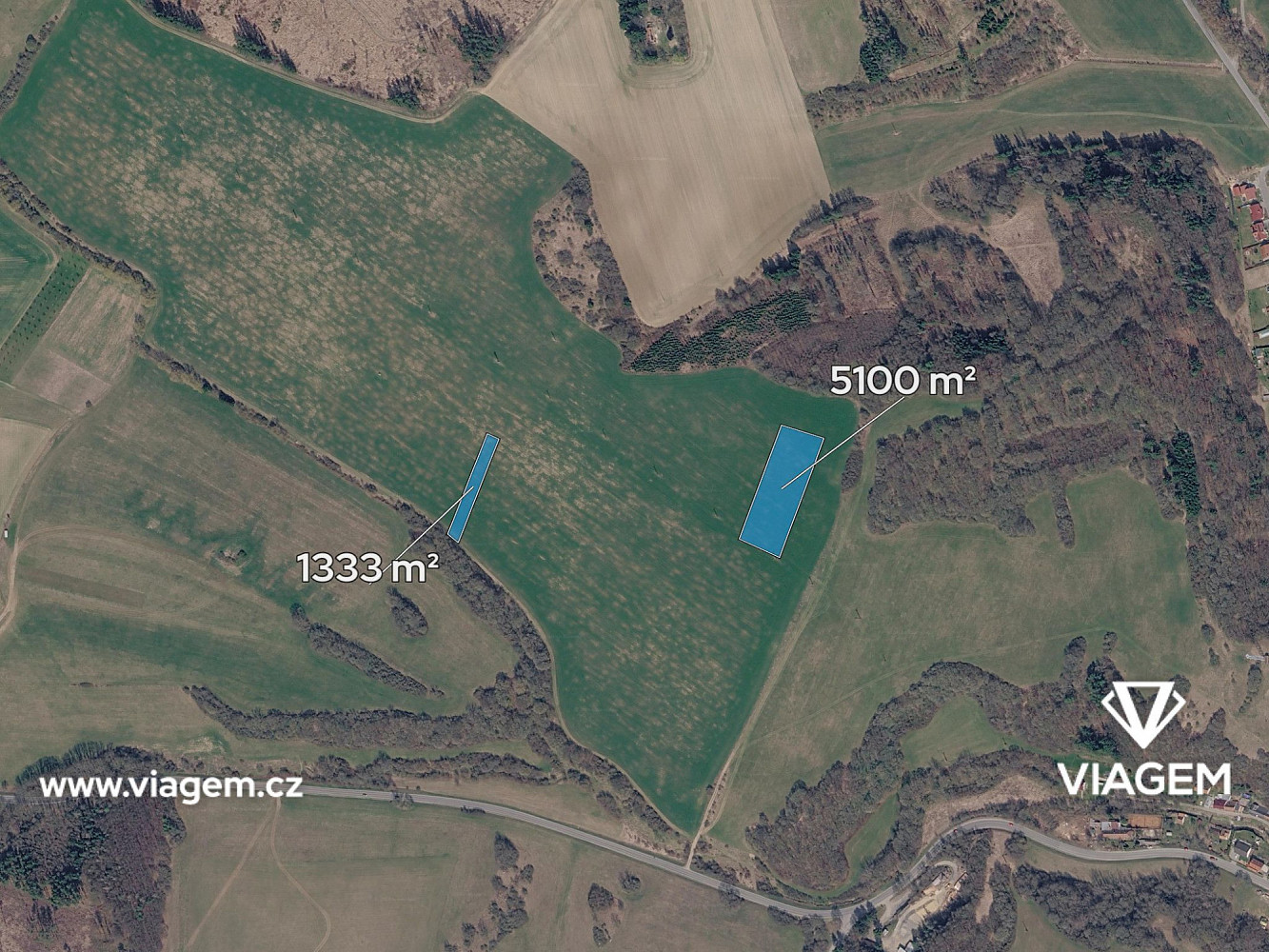 Prodej pole 1 072 m² – fotografie 2
