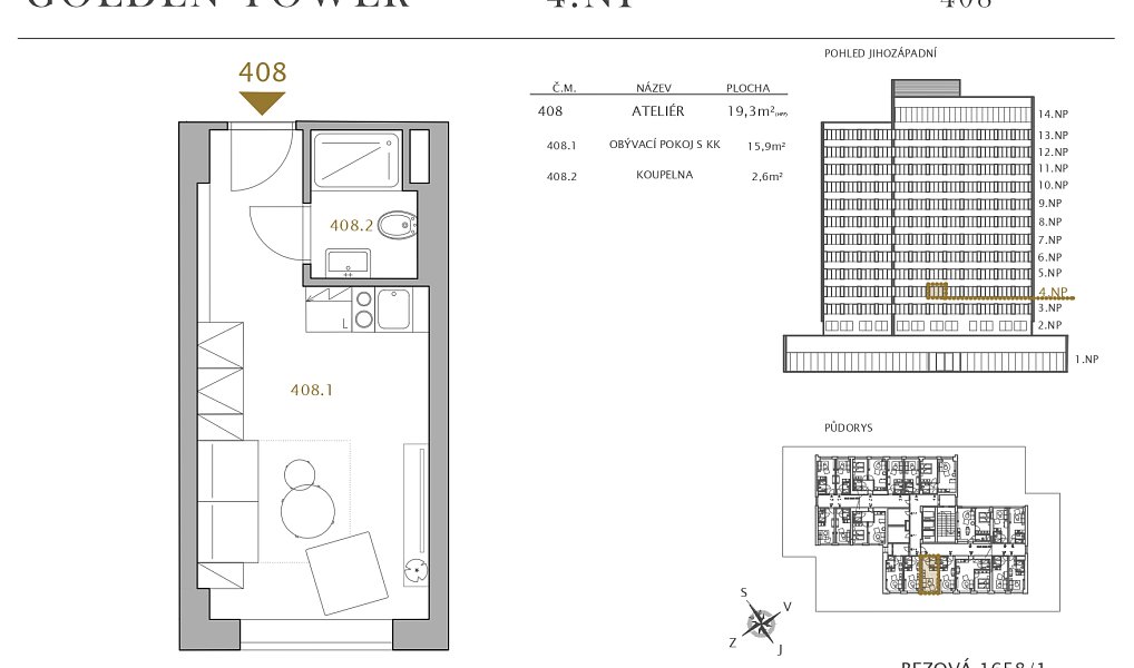 Prodej ubytovacího objektu 19 m², Praha – náhled fotky 3
