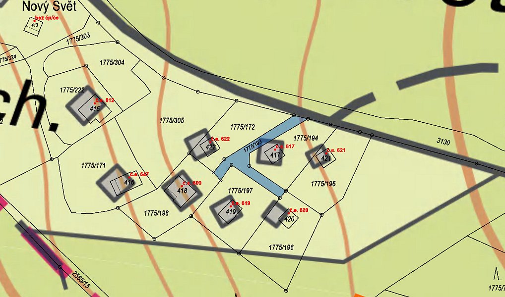 Prodej pozemku 64 m², Růžová – náhled fotky 3