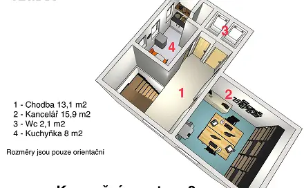 Pronájem skladovacích prostor 135 m², Hluboká, Turnov, okres Semily