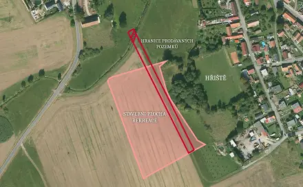 Prodej komerčního pozemku 2 680 m², Dnešice, okres Plzeň-Jih