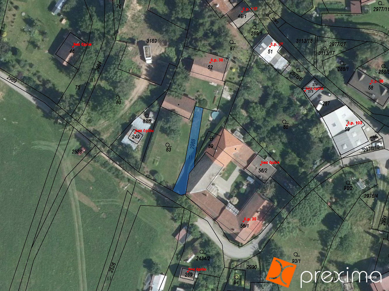 Prodej zahrady 54 m²