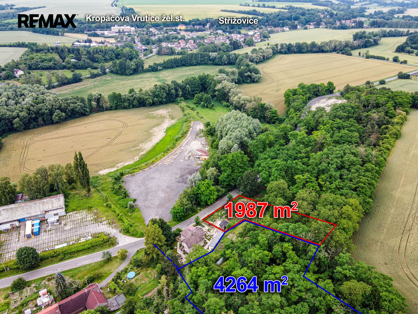 Prodej stavebního pozemku 1 987 m² – další