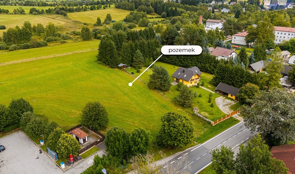 Prodej stavebního pozemku 1 768 m², Volary – náhled fotky 4
