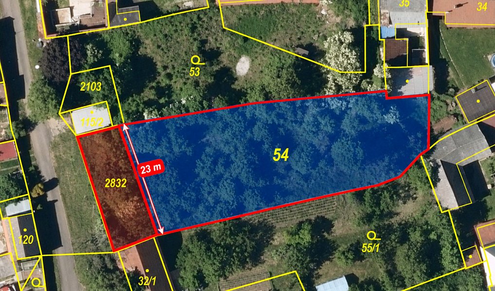Prodej stavebního pozemku 1 373 m², Vitčice – náhled fotky 2