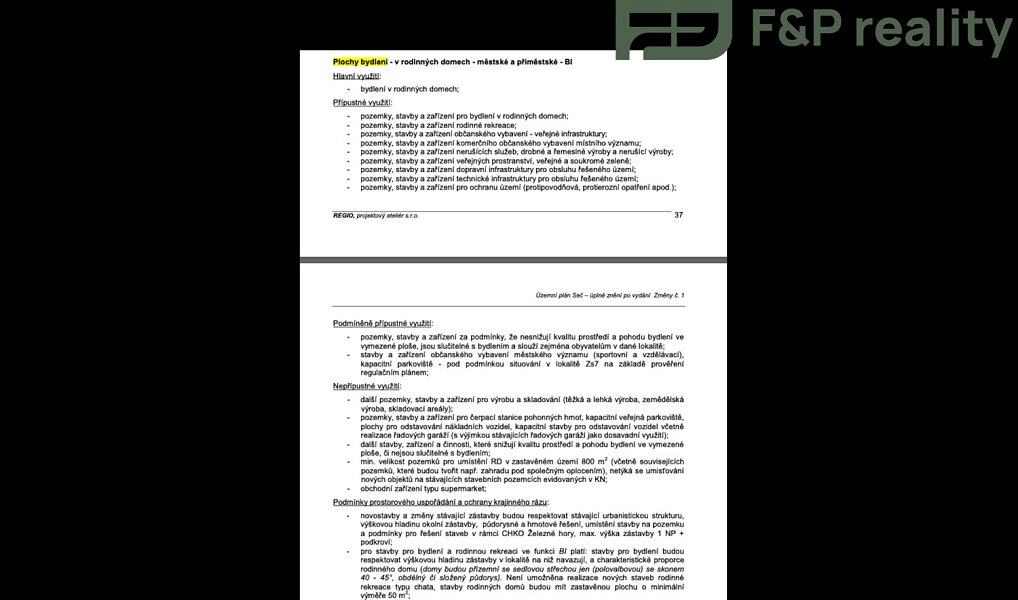 Prodej stavebního pozemku 1 210 m², Seč – náhled fotky 6