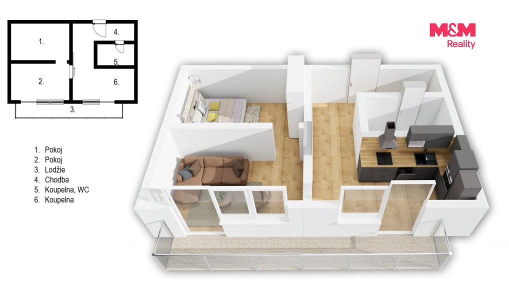 Prodej bytu 1+1 41 m², Praha – náhled fotky 4
