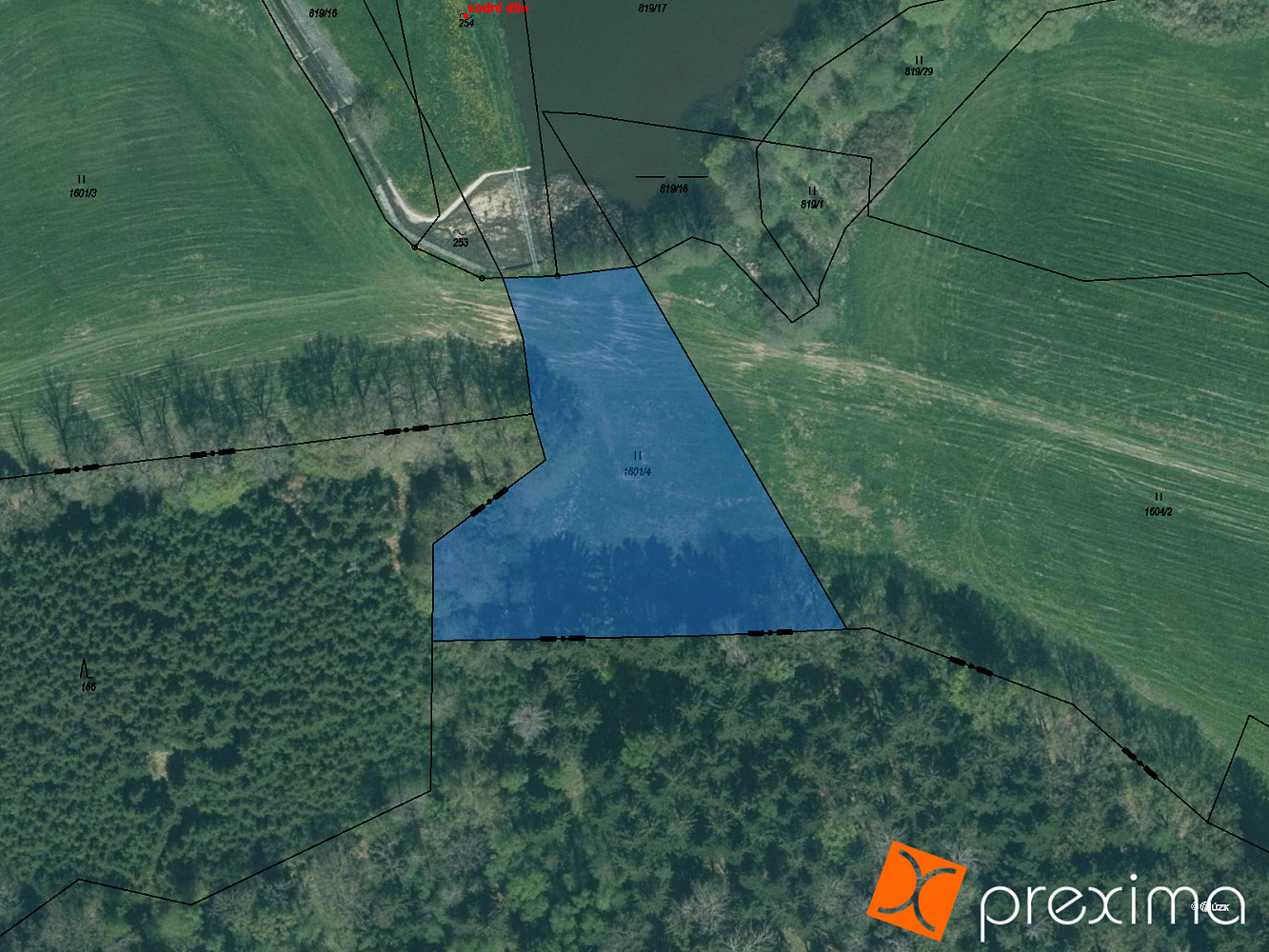 Prodej pozemku 1 047 m²