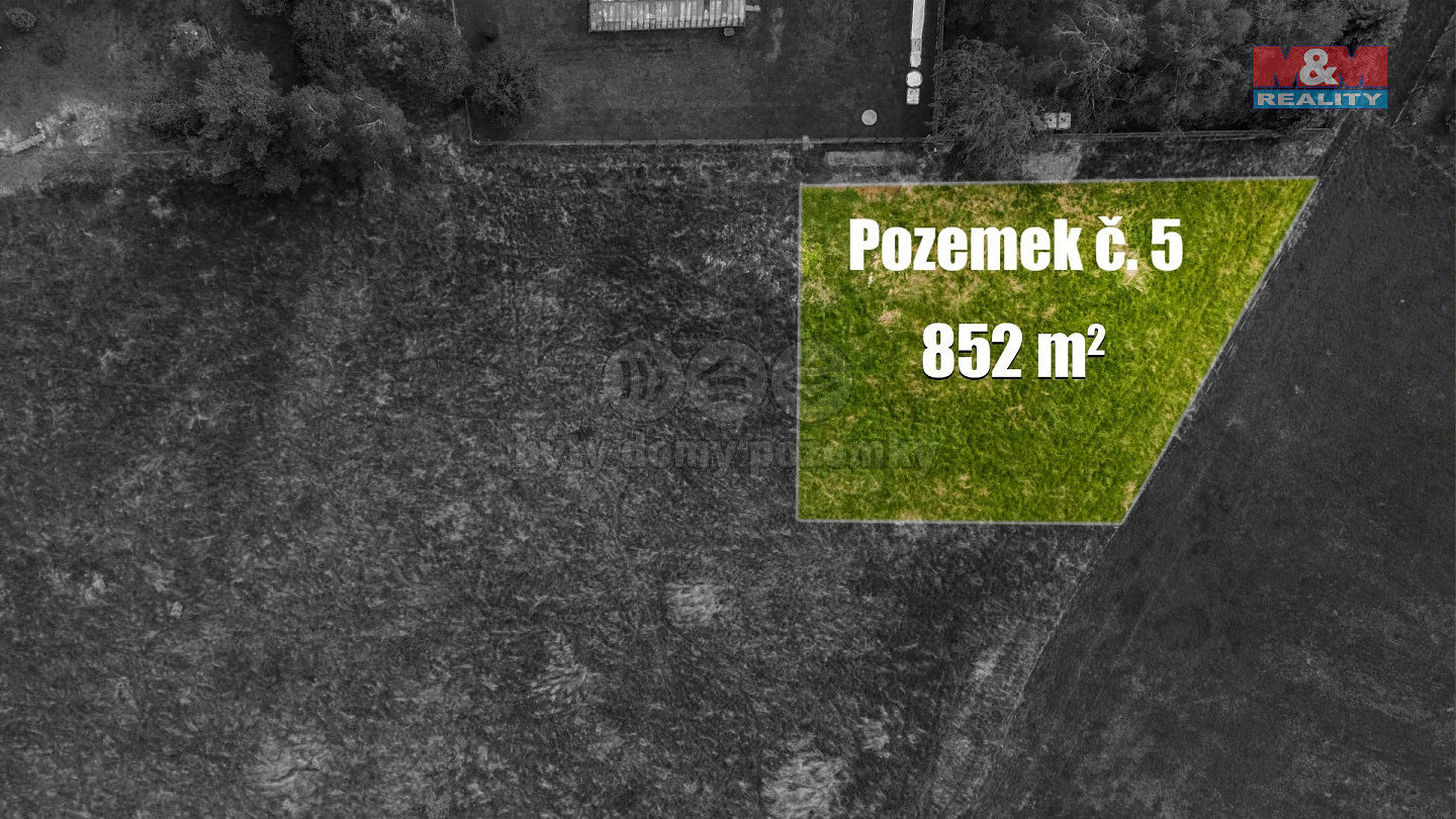 Prodej stavebního pozemku 852 m²