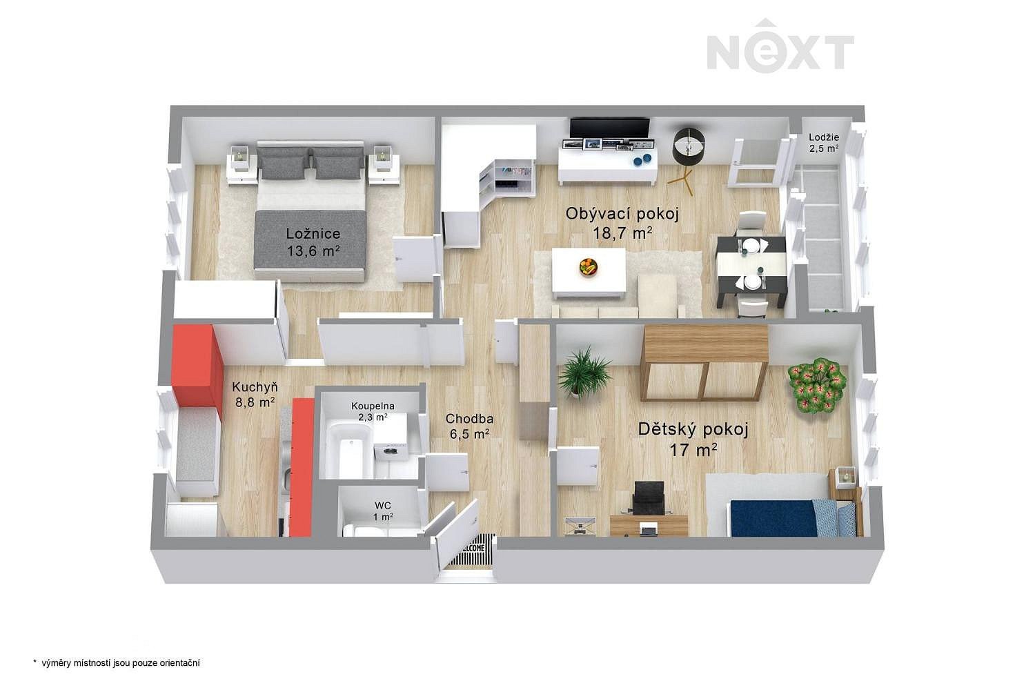 Prodej bytu 3+1 68 m² – fotografie 2