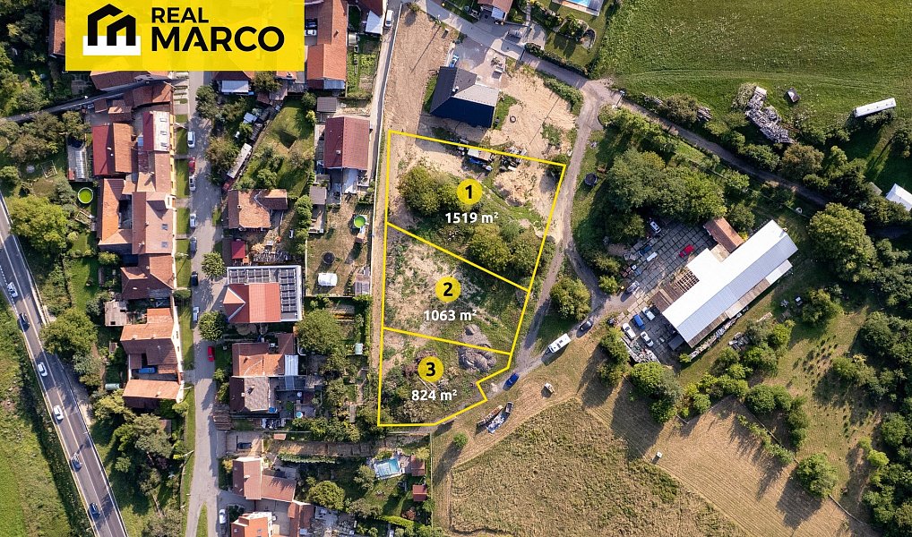 Prodej stavebního pozemku 1 519 m², Kuřim – náhled fotky 5