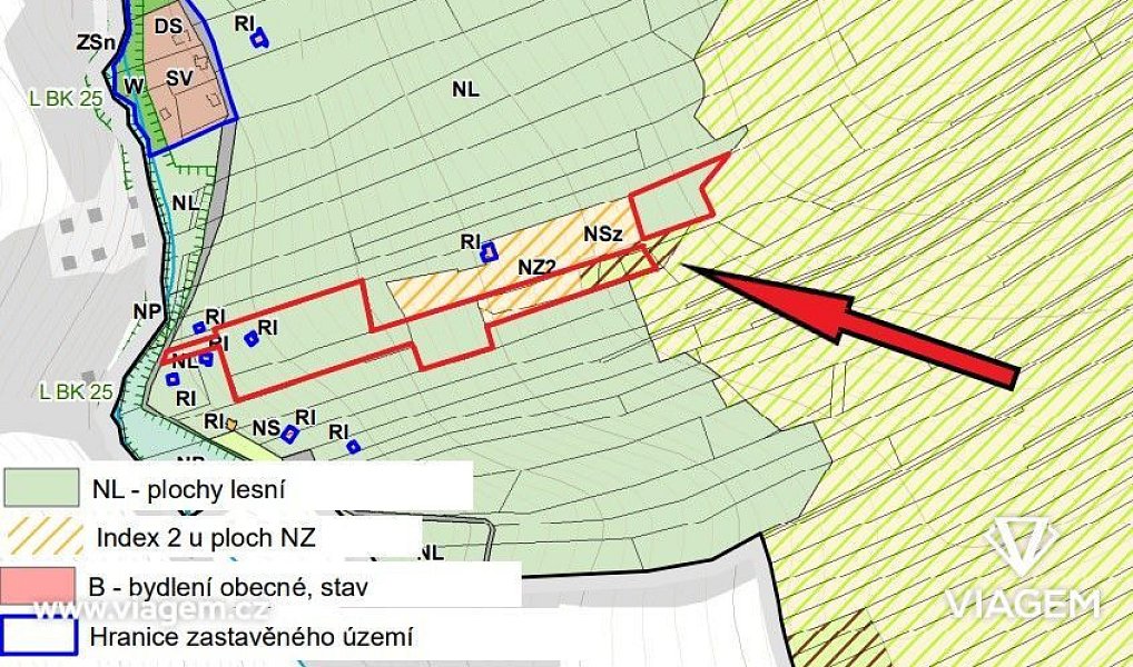 Prodej lesa 7 382 m², Ondřejov – náhled fotky 2
