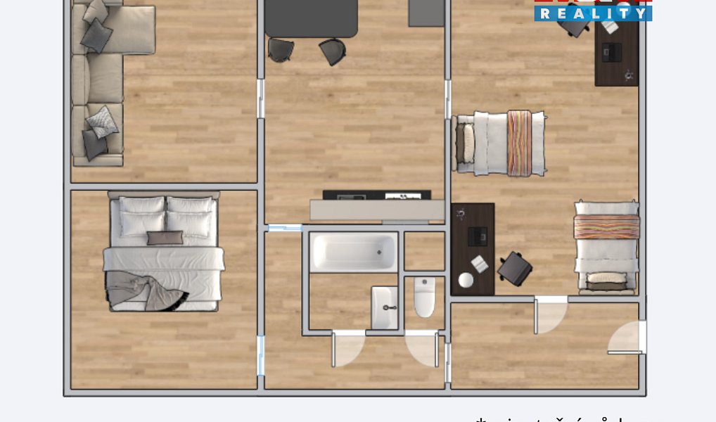 Prodej bytu 3+1 73 m², Strakonice – náhled fotky 2