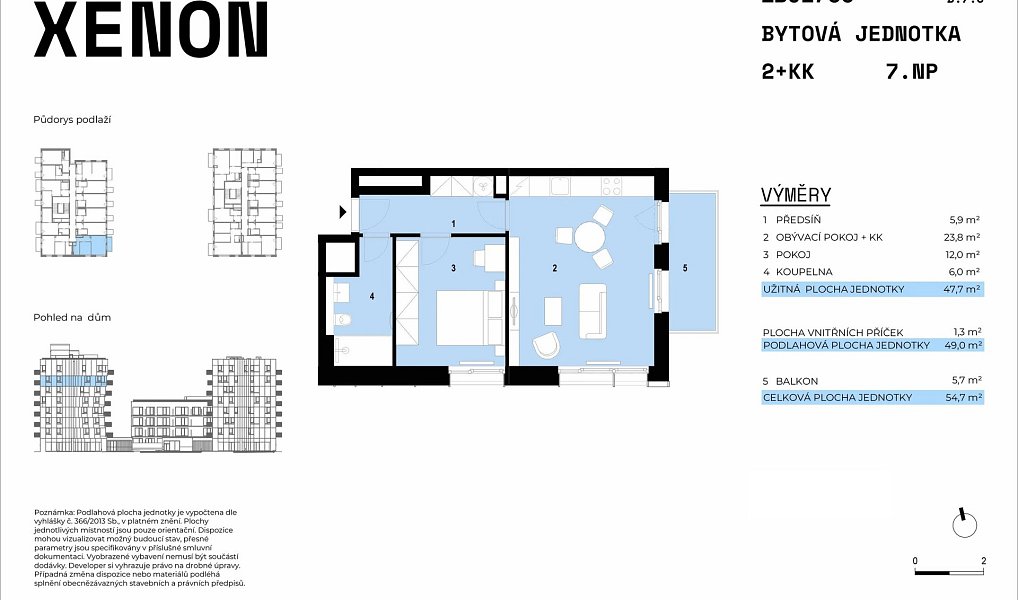 Prodej bytu 2+kk 48 m², Brno – náhled fotky 2