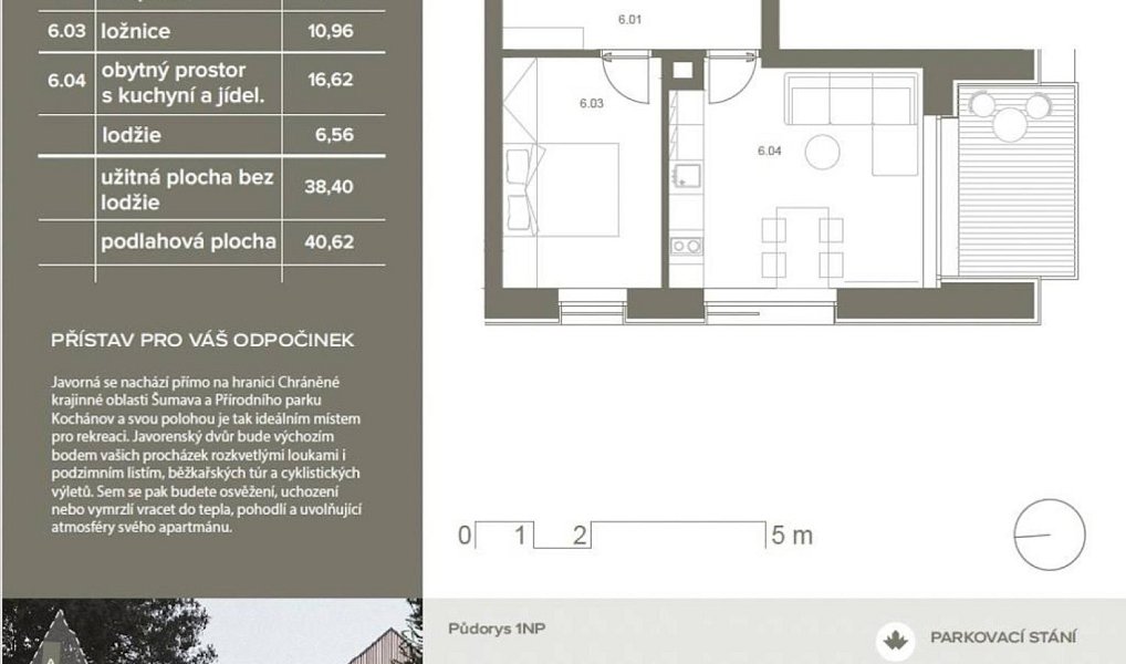 Prodej bytu 2+kk 40 m², Čachrov – náhled fotky 12