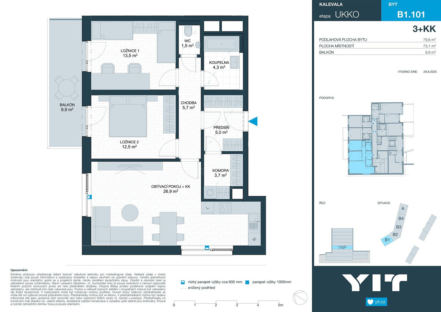 Prodej bytu 3+kk 73 m² – fotografie 2