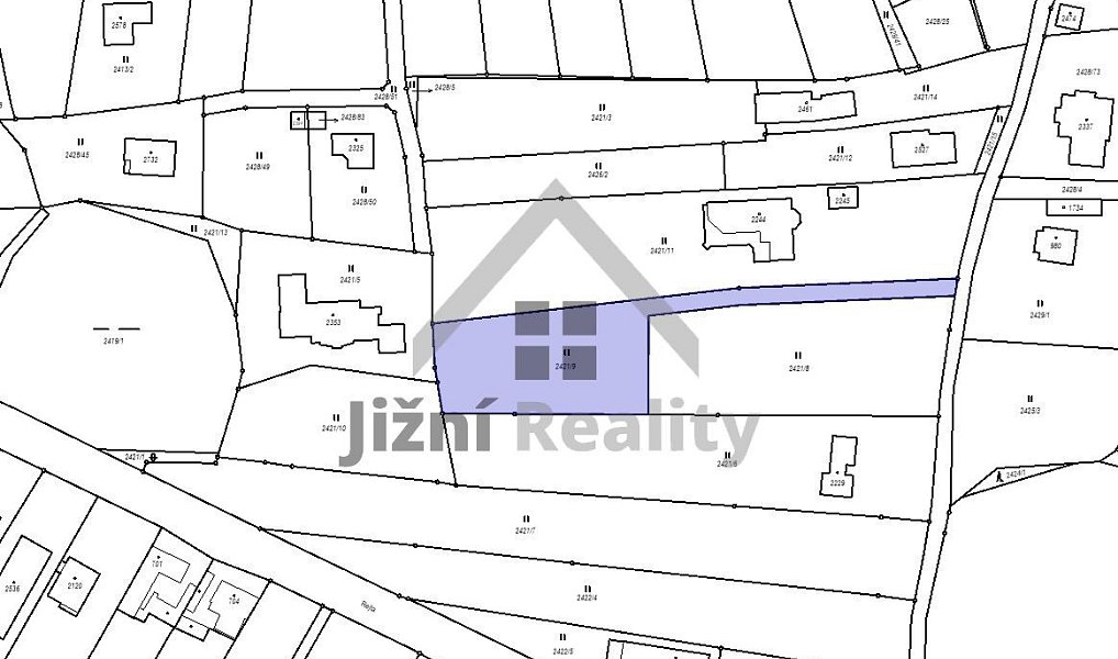 Prodej stavebního pozemku 2 310 m², Trhové Sviny – náhled fotky 4
