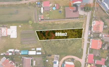 Prodej stavebního pozemku 888 m², Větrná, Březí, okres Břeclav