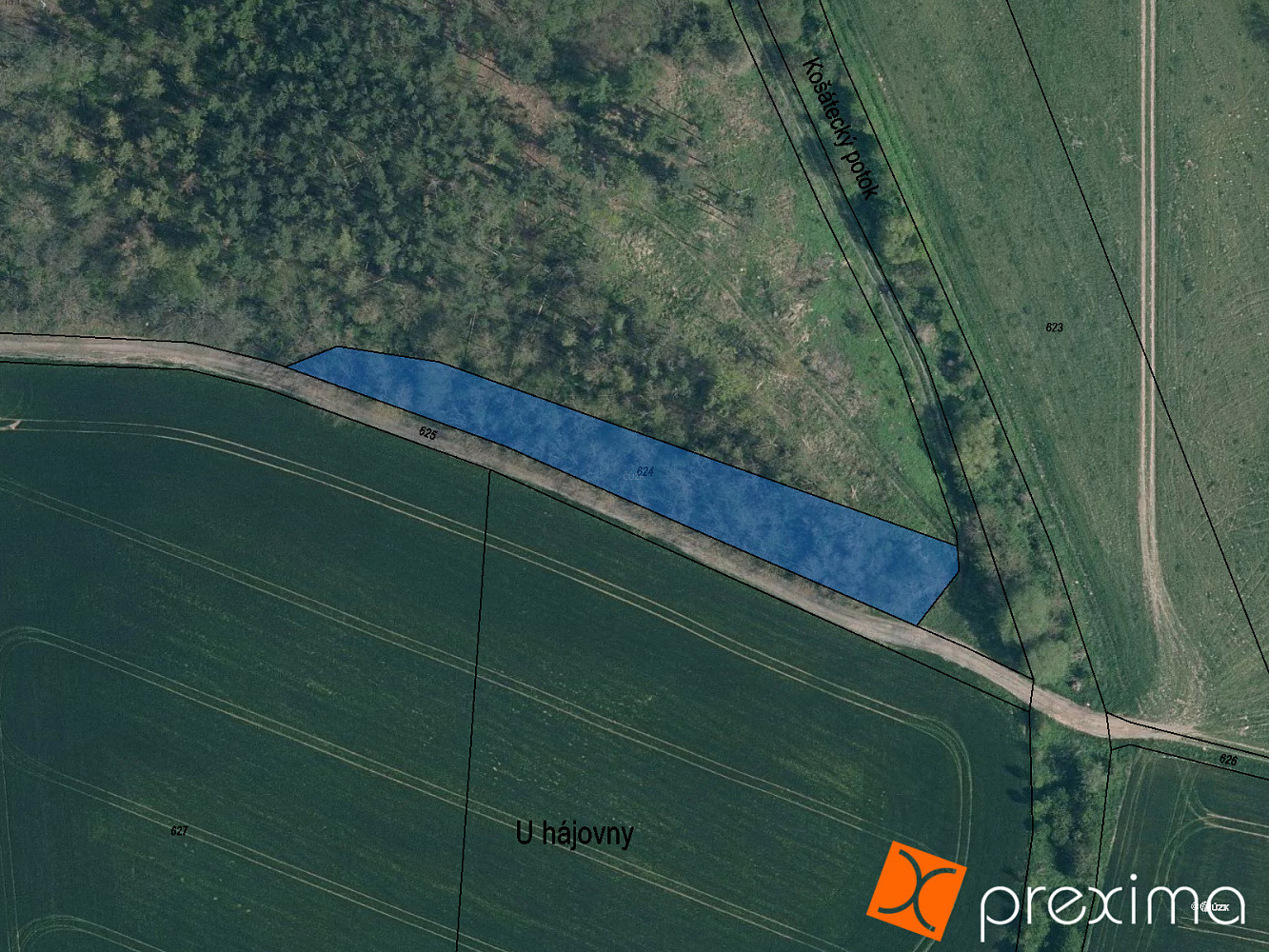 Prodej lesa 509 m²