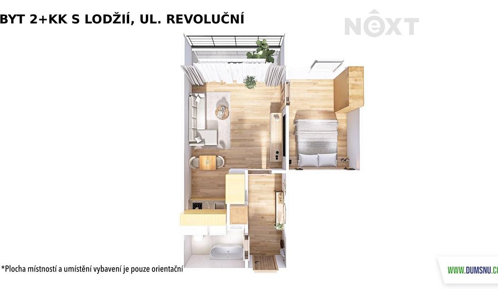 Pronájem bytu 2+kk 37 m², Šumperk – náhled fotky 3