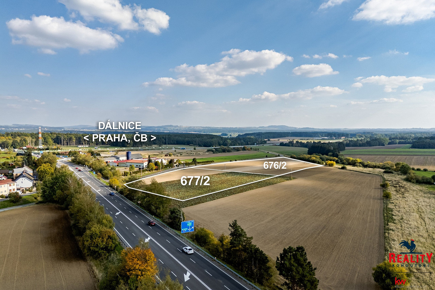 Prodej komerčních pozemků 37 001 m², Tábor - Měšice
