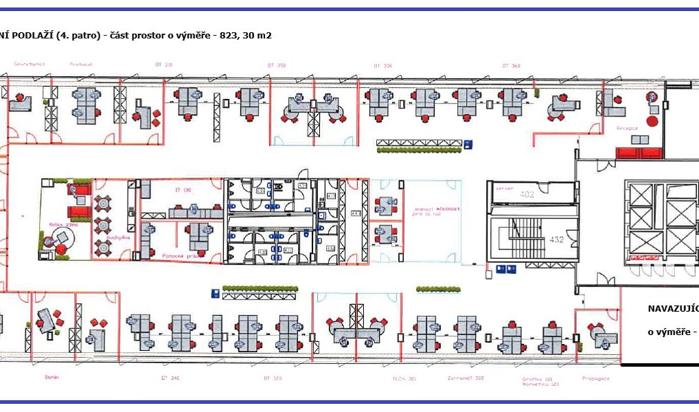 Pronájem kanceláře 1 252 m², Praha – náhled fotky 33