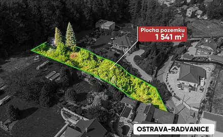 Prodej stavebního pozemku 1 541 m², Ostrava